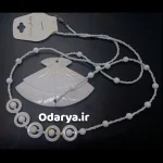 گردنبند رو مانتویی صدفی طرح ابالون