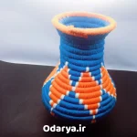 گلدان حصیری رنگی زیبا