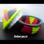 جا شکلاتی حصیری رنگی