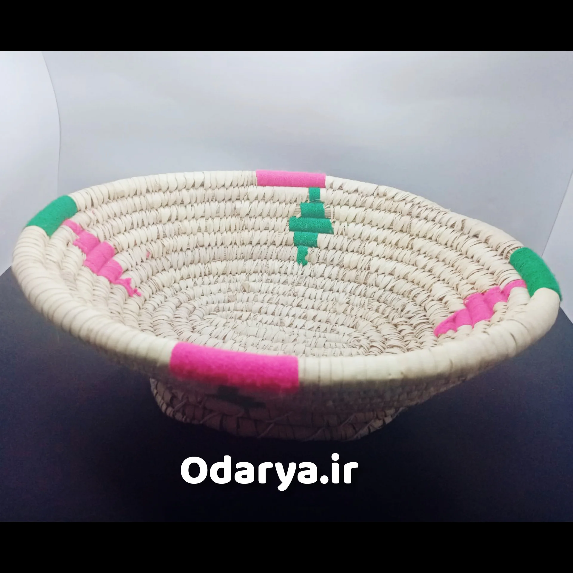InShot_۲۰۲۱۱۰۱۶_۰۹۰۷۱۲۶۲۰ سبد حصیری شیک و رنگی اشپزخانه - تصویر 1